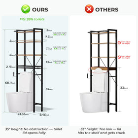 GRUSIGN bathroom organizer with mesh basket for secure small-item storage.