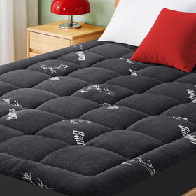 GRUSIGN mattress pad in soft viscose bamboo fabric for silky sleep