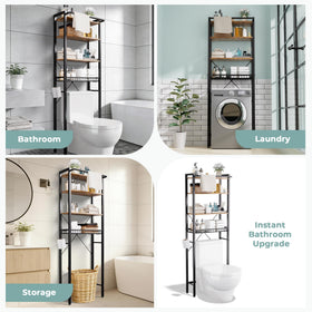 GRUSIGN open-bottom space saver fits over toilets and laundry areas.