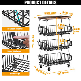 Gsiekare detachable baskets system offers flexible stacking to fit your space