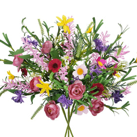 GTIDEA 3 Bundles roses and daisies bouquet for elegant home decor