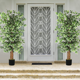 GTIDEA office ficus tree creates a calming green backdrop.