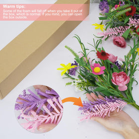 GTIDEA purple artificial bouquet adds color and texture to rooms
