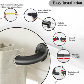 GTJ matte black finish compliments contemporary decor while resisting fingerprints.