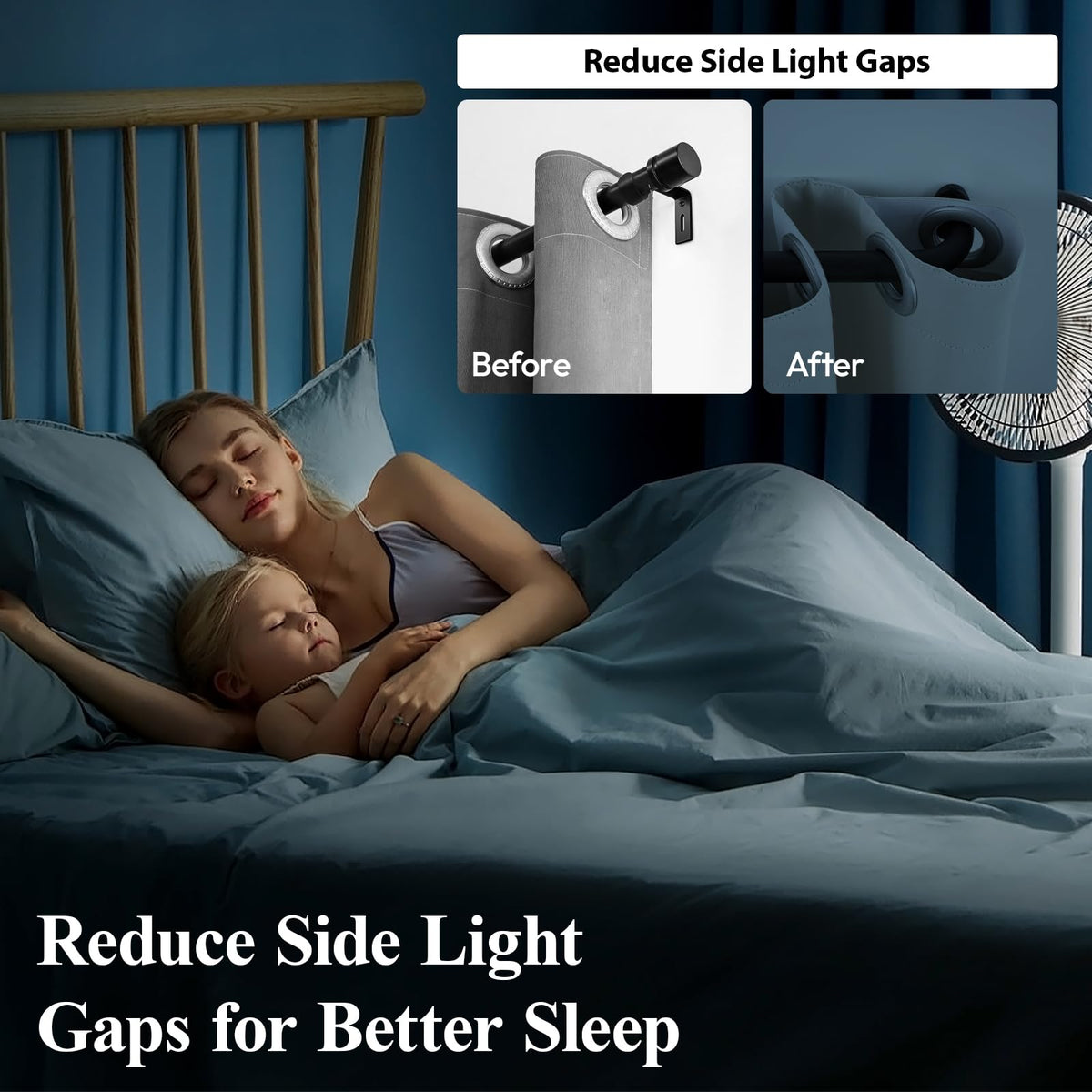 GTJ 1-inch diameter curtain rod demonstrates robust support for heavier drapes.