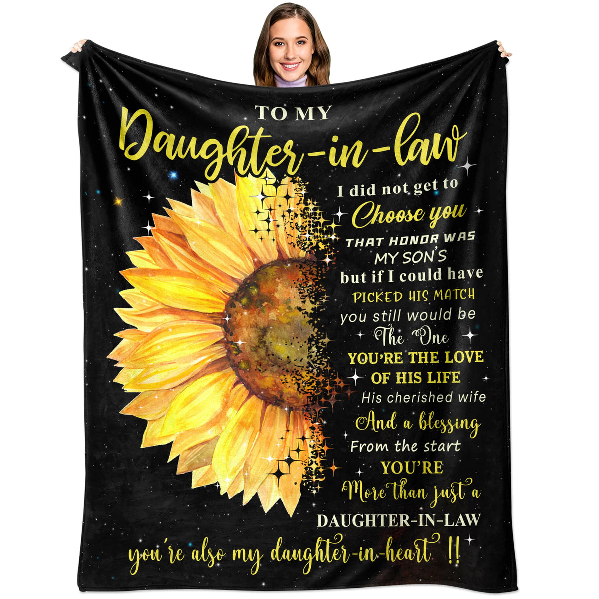 Gtouaz daughter-in-law throw blanket with soft flannel for cozy evenings.