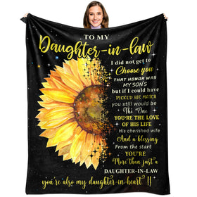 Gtouaz daughter-in-law throw blanket with soft flannel for cozy evenings.
