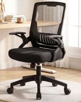 GTPLAYER chair with flip-up armrests for compact under-desk storage.