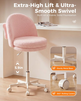 GTPLAYER Velvet Tall Chair vanity height use, versatile seating for morning routines.