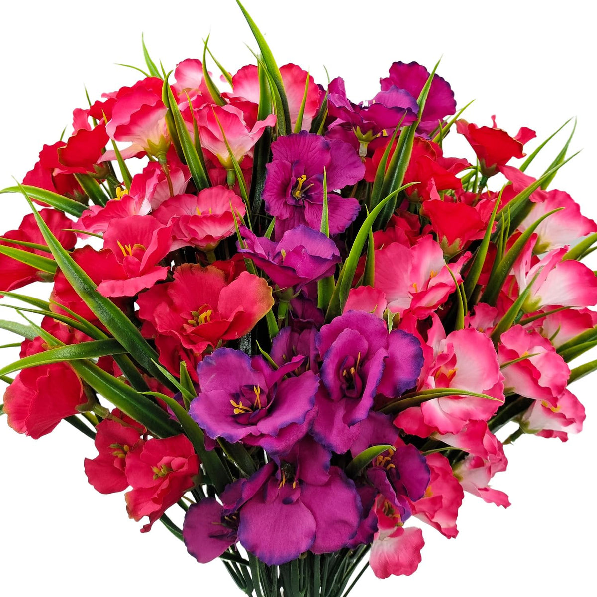 Guagb artificial hibiscus red outdoor flower for porch enduring color.