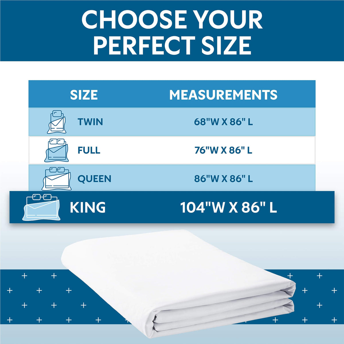 Guardmax breathable jersey top layer provides comfortable sleep with gentle stretch