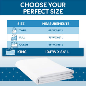 Guardmax breathable jersey top layer provides comfortable sleep with gentle stretch