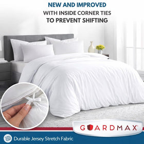 Guardmax waterproof underlayer detail highlights protection against spills and accidents