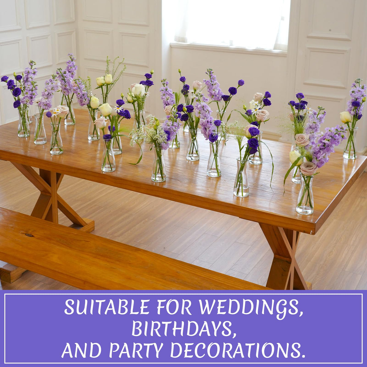 GUATTINE cinched-waist bud vase design with secure stem support