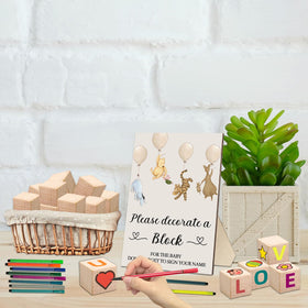 Guawubiang Winnie design blocks enhance party decor and guest interaction.