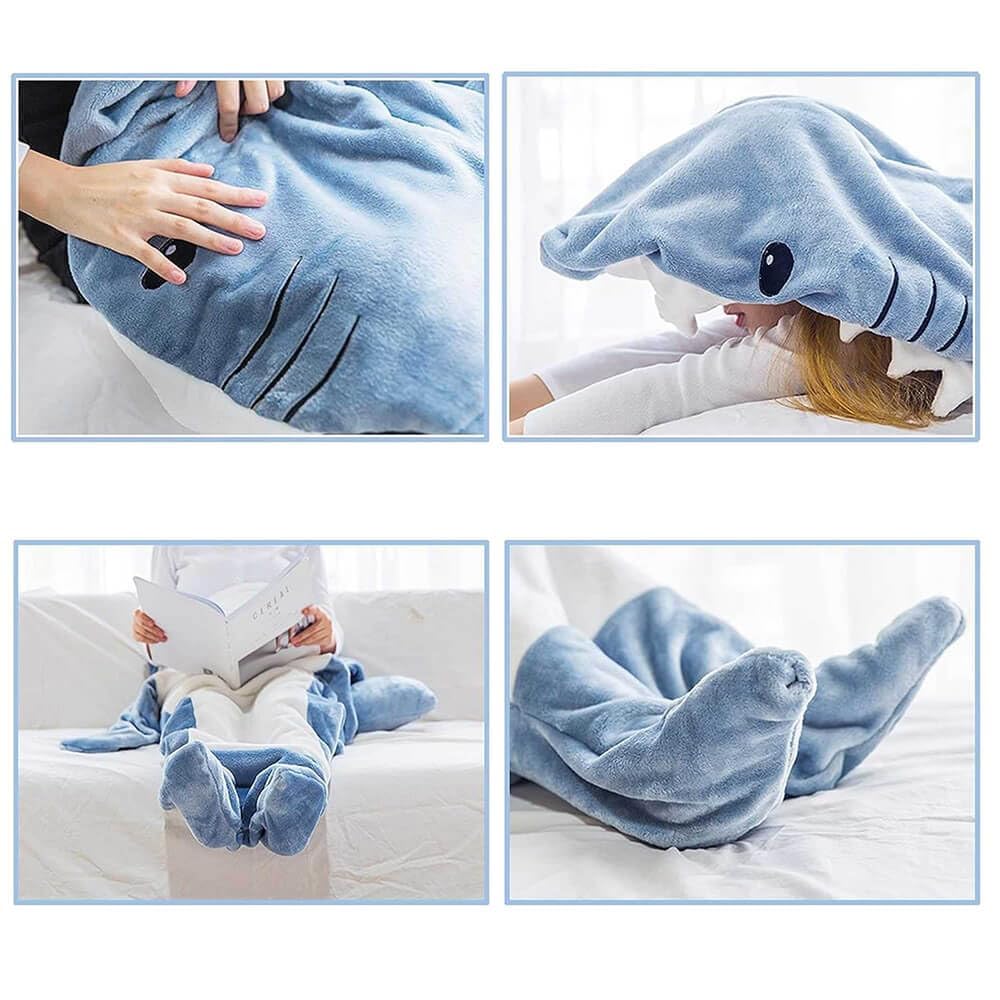 Gudina Shark Blanket Hoodie party costume use for quirky outfits.