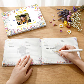 Gueevin hard PU leather cover protects signatures with a premium look