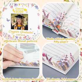 Gueevin A5 size guest book fits neatly on desks and shelves