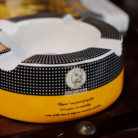 GUEVARA large-capacity ashtray handles multiple cigars at once.
