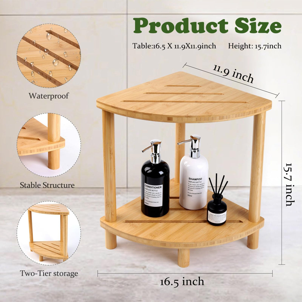 GUGIGIP corner stool shown with included tools for quick assembly