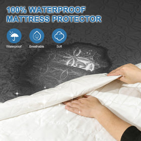 GUHER breathable 3D air fabric mattress pad provides airflow while blocking moisture.