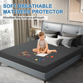 GUHER noiseless mattress cover delivers quiet nights with no crinkling.