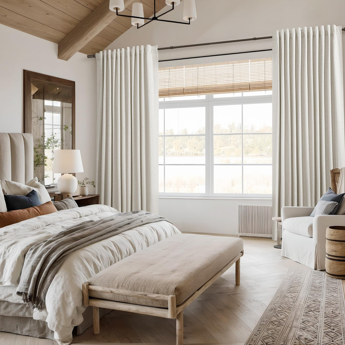 Guken Cream living room setup pairs with farmhouse or modern decor