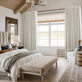 Guken Cream living room setup pairs with farmhouse or modern decor