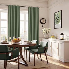 Guken noise-reducing linen curtains for calmer rooms.