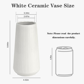 GUKJOB handmade ceramic vase features thick base for durability and stable display.