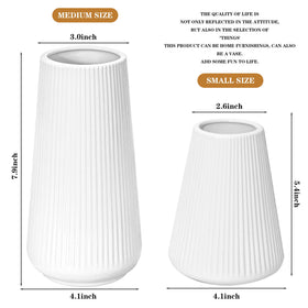 GUKJOB white vase on office desk display for a calm, minimalist look.