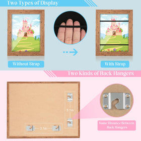 GULETHUN kids art frame depth 0.6 inches supports 50-150 pieces in one frame