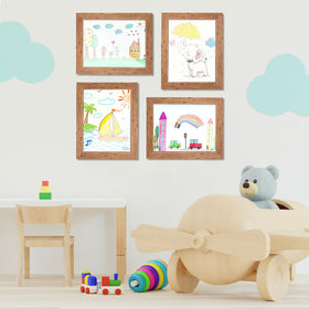 GULETHUN kids art frame magnetic closure enables quick art changes