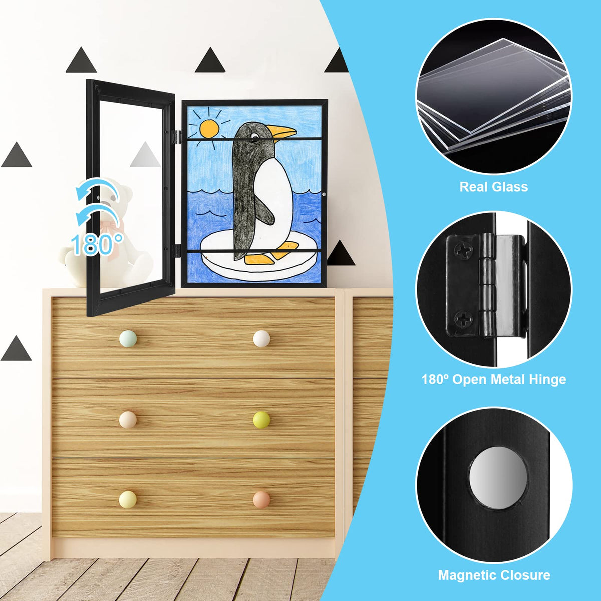 GULETHUN crystal-clear glass enhances artwork visibility and detail