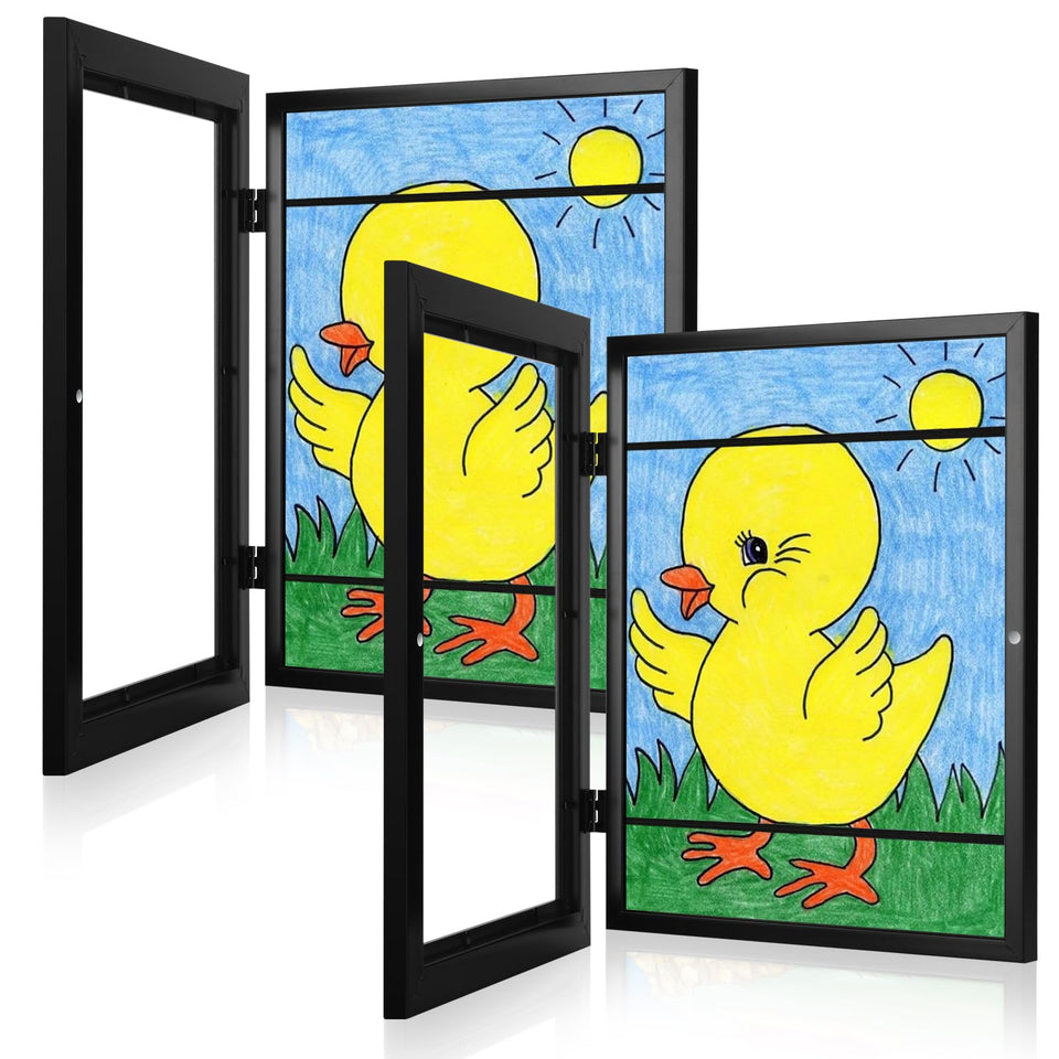 GULETHUN 2-pack kids frames front view for wall display of children's art