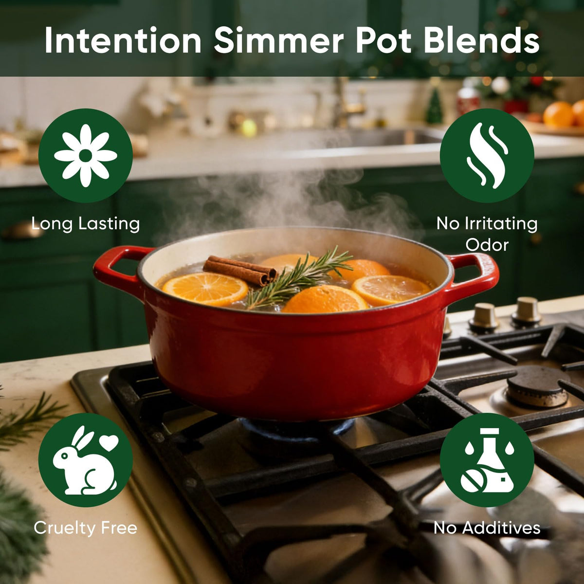 Guluxly Simmer Pot Chai Spice blend releasing comforting aroma in your kitchen
