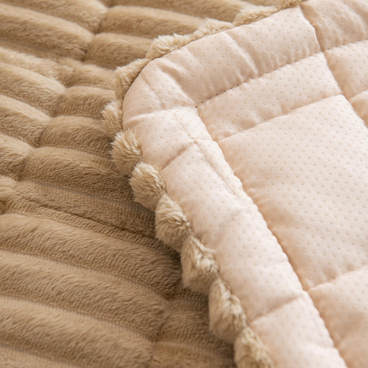 Durable polyester construction by Gumfolk guards furniture from hair and scratches.