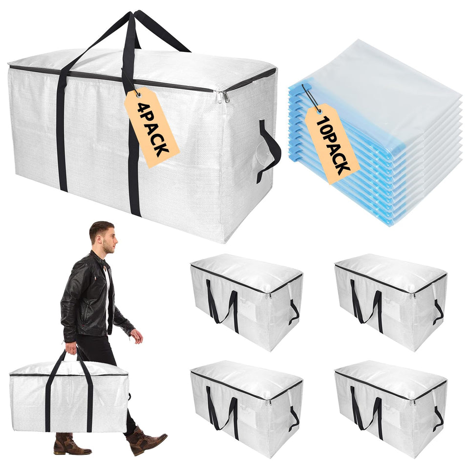 GUOBOYCL extra large bag set displayed for moving and storage, showcasing spacious interior.