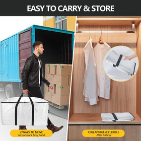 GUOBOYCL heavy-duty zippers and reinforced stitching on the bags.