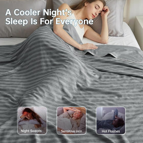 Guohaoi cooling blanket arc-chill fabric close-up highlights durable 400TC weave