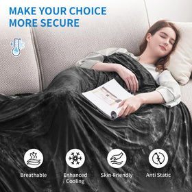 Guohaoi travel-size 50x70 blanket ready for planes and trains.
