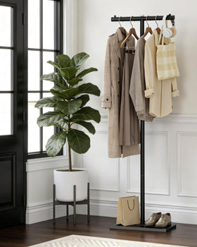 GUOHNHE boutique-ready rack enhances display while saving space.