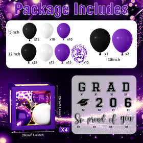 Gupesxu 12-inch balloons pack adds vibrant color to the party.
