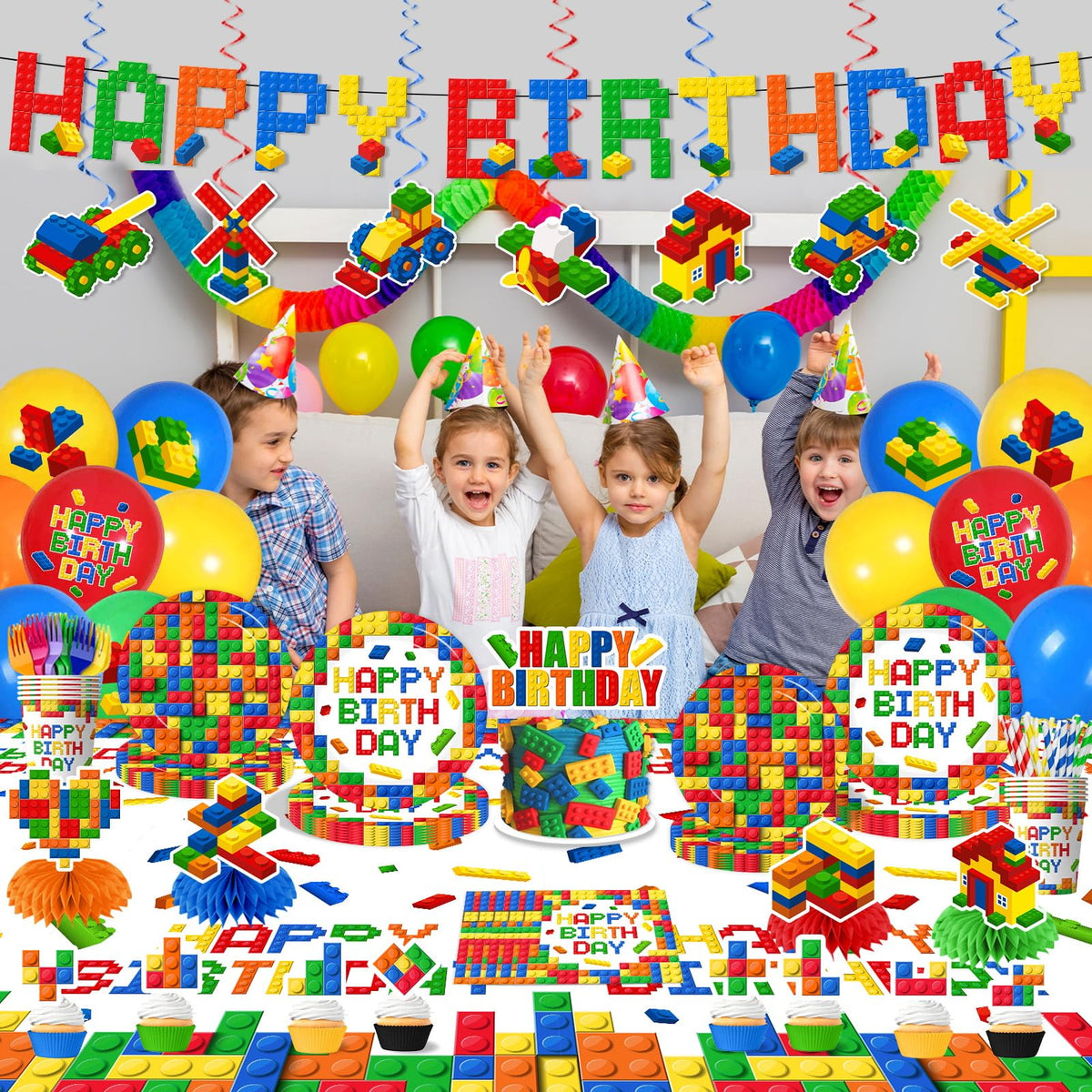 Gupesxu building block backdrop adds depth for photos and memories