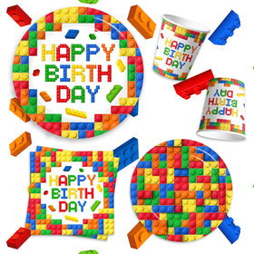 Gupesxu building block cups match the theme and simplify cleanup