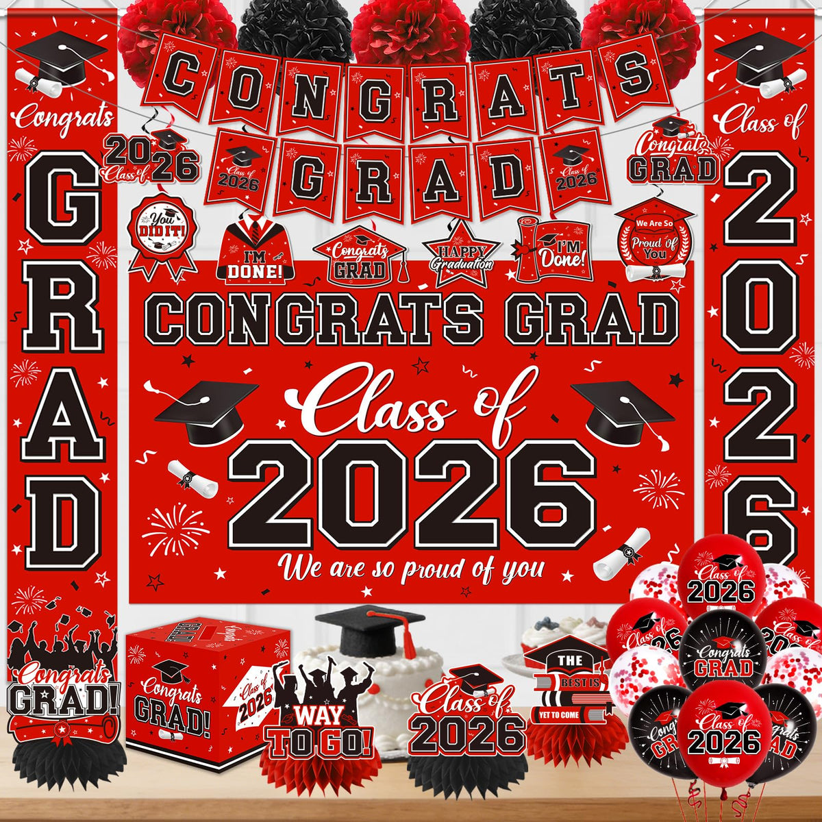 Gupesxu Class of 2026 backdrop creates a bold photo backdrop