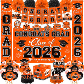 Gupesxu congrats grad banner for Class of 2026 creates a photo-worthy centerpiece.