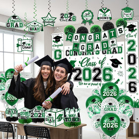 Gupesxu graduation banner with Congrats Grad design for bold event styling