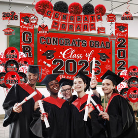Gupesxu hanging swirls complete the graduation scene