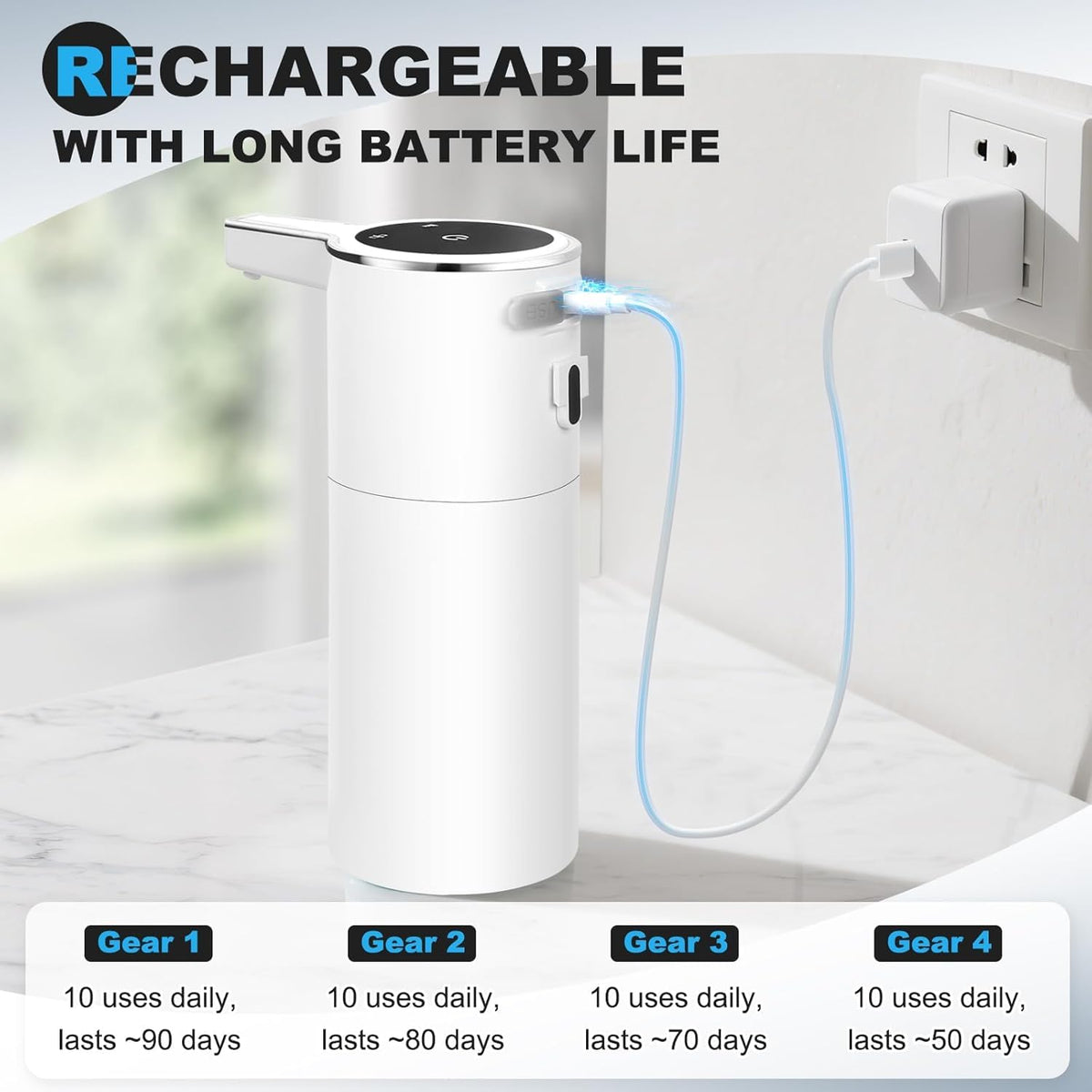GURITHE compact design fits wall or desktop placement in small spaces